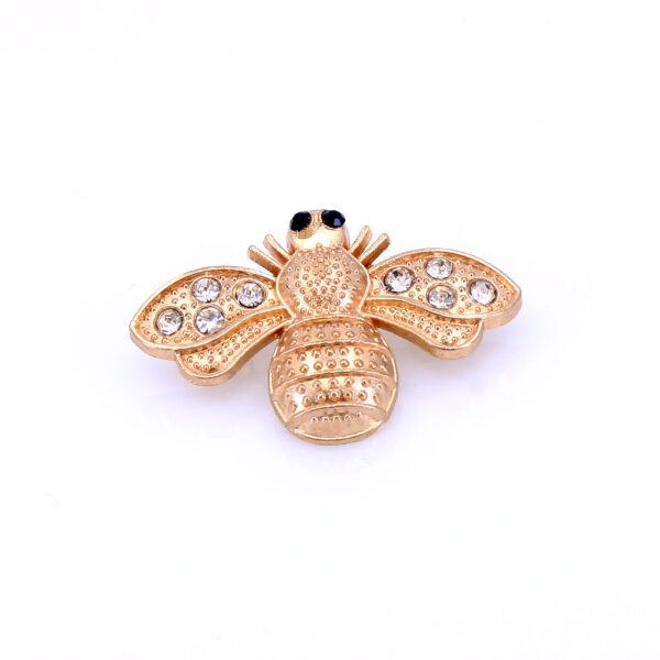 Broșă Elegantă Albina Aurie cu Cristale Zirconia, 3×2 cm