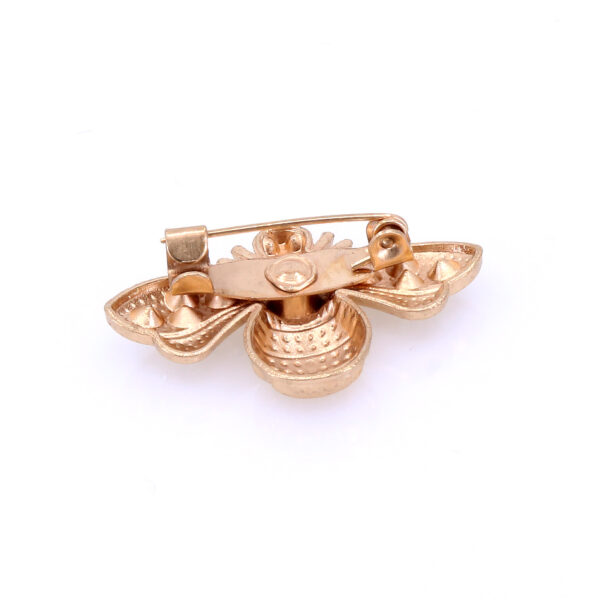 Broșă Elegantă Albina Aurie cu Cristale Zirconia, 3×2 cm