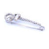 Broșă Eleganță Cristale Zirconia Alb, Metal Neprețios,