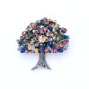 Broșă Copacul Vieții cu Cristale Colorate, Metal, 4.5×4 Broșă Copacul Vieții cu Cristale Colorate, Metal, 4.5×4
