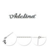 Lanț Personalizat Adelina din Argint 925 Rodiat pentru