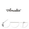 Lănțișor Feminin Amalia din Argint 925 Rodiat –