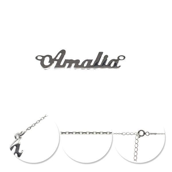 Lănțișor Feminin Amalia din Argint 925 Rodiat –