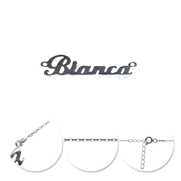 Lănțișor Personalizat Bianca din Argint 925 Rodiat