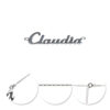 Lantisor din Argint cu Nume Claudia