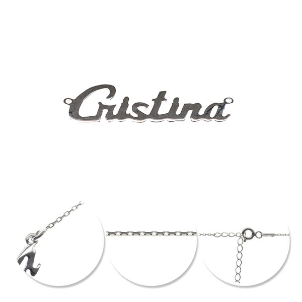 Lănțișor Personalizat Cristina din Argint 925 pentru