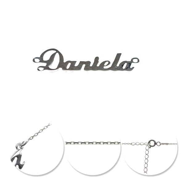 Lănțișor Personalizat Daniela din Argint 925 Rodiat