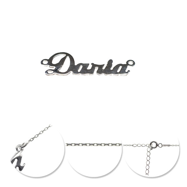 Lănțișor Personalizat Daria din Argint 925 Rodiat pentru