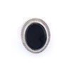Inel Unisex din Argint 925 cu Onix Negru, Mărimea 61
