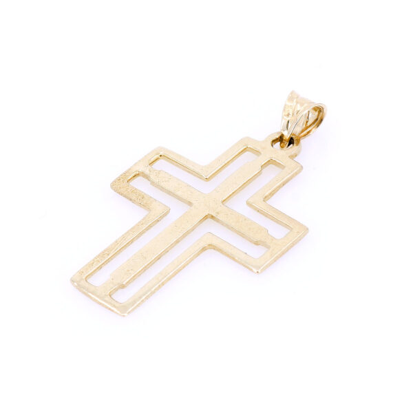 Pandantiv Cruce din Aur 14K 585 – Eleganță Universală