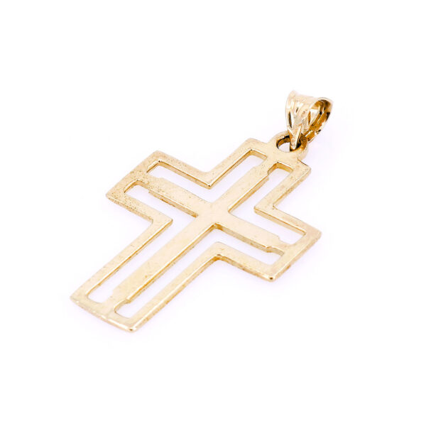 Pandantiv Cruce din Aur 14K 585 – Eleganță Universală