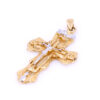 Pandantiv Cruce Aur 14K Bicolor Vintage – 3.5×2.3 cm, Pandantiv Cruce Aur 14K Bicolor Vintage – 3.5×2.3 cm,