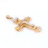 Pandantiv Cruce Aur 14K Bicolor Vintage – 3.5×2.3 cm, Pandantiv Cruce Aur 14K Bicolor Vintage – 3.5×2.3 cm,