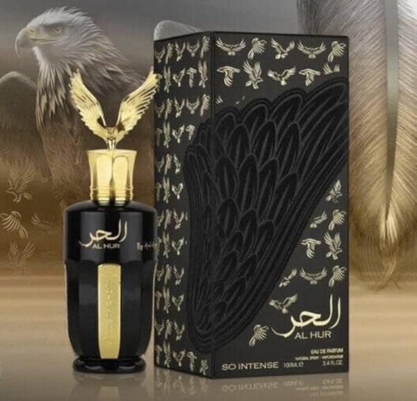 Apa de Parfum Arabesc Al Hur So Intense, Bărbați, 100ml,