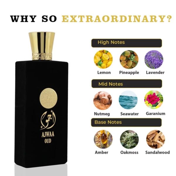 Nusuk Ajwaa Oud Black Apă de Parfum pentru Bărbați 100ml Nusuk Ajwaa Oud Black Apă de Parfum pentru Bărbați 100ml