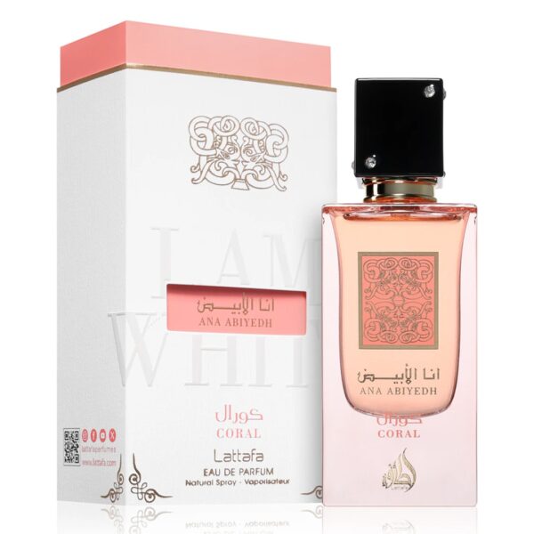 Lattafa Ana Abiyedh Coral – Apă de Parfum Dulce, 60 ml