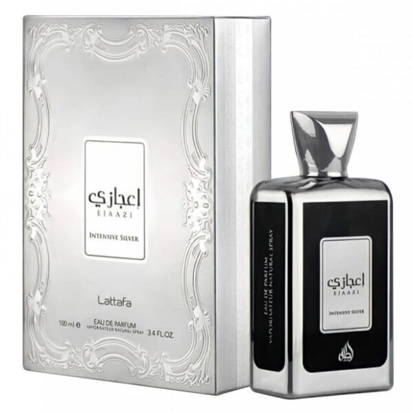Apa de Parfum Lattafa Ejaazi Intensive Silver, Bărbați,