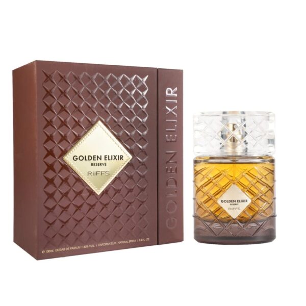 Apa de Parfum Unisex Golden Elixir Reserve, 100ml – Riiffs