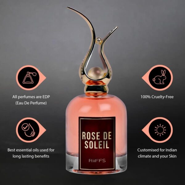 Apa de Parfum Riiffs Rose De Soleil, pentru Femei, 100ml