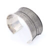 Brățară Bangle Argint 925 Masivă • Detalii Fine • Brățară Bangle Argint 925 Masivă • Detalii Fine •