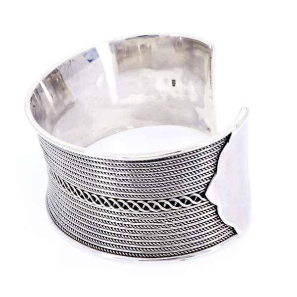 Brățară Bangle Argint 925 Masivă • Detalii Fine • Brățară Bangle Argint 925 Masivă • Detalii Fine •