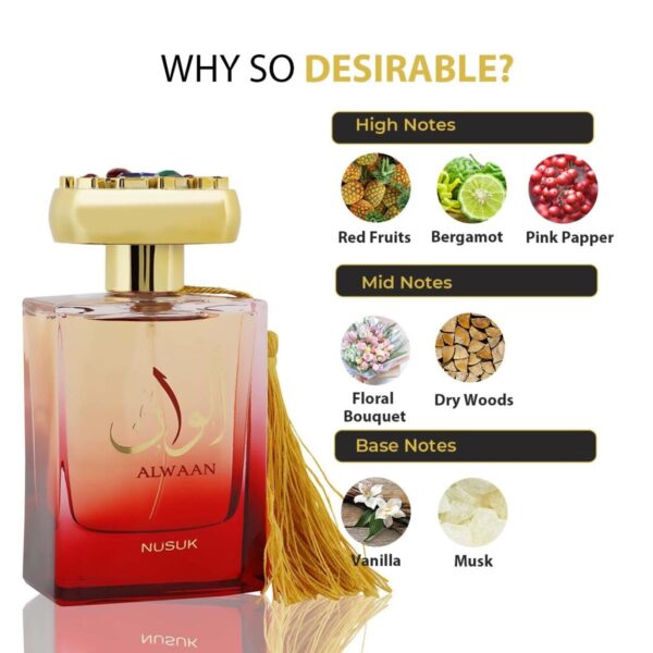 Extrait de Parfum Alwaan Nusuk pentru Dama, 100ml Extrait de Parfum Alwaan Nusuk pentru Dama, 100ml