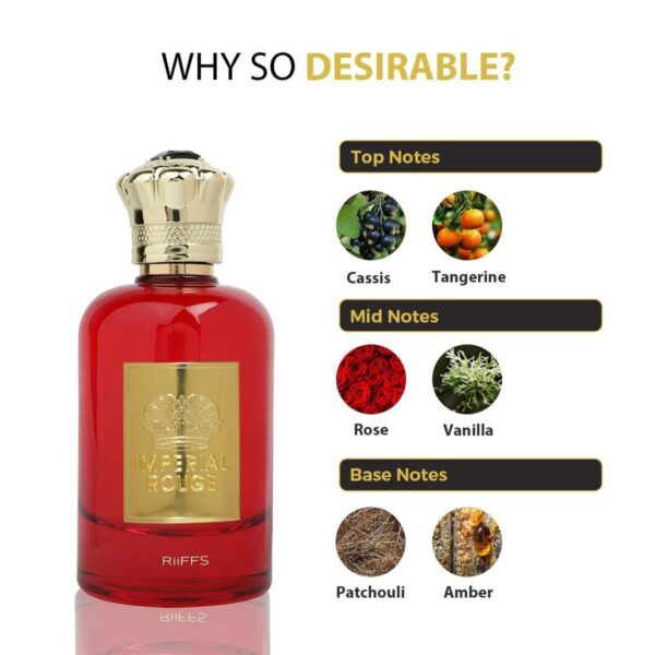 Apa de Parfum Imperial Rouge Riiffs pentru Femei, 100ml