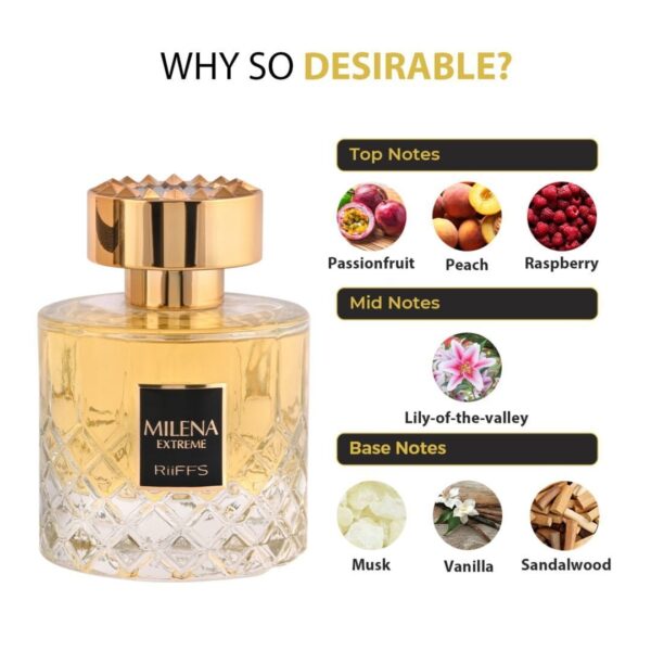 Apă de Parfum Unisex Milena Extreme by Riiffs, 100ml –