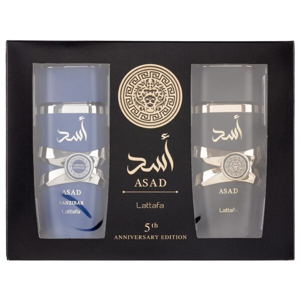 Set Cadou Lattafa Asad & Zanzibar – Parfum Bărbați