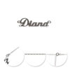 Lănțișor Argint 925 Diana Personalizat pentru Femei,