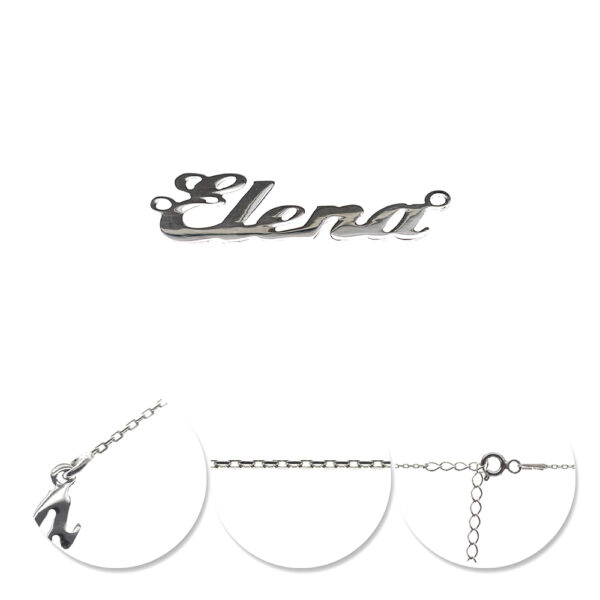 Lănțișor Feminin Elena din Argint 925, Ajustabil 40-45 cm