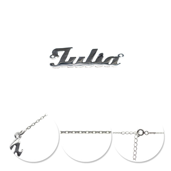 Lănțișor Argint 925 Rodiat Iulia, Ajustabil 40-45 cm,