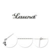 Lantisor cu nume Laura din Argint 925 Lantisor cu nume Laura din Argint 925