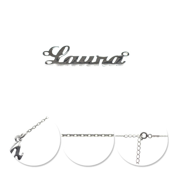 Lantisor cu nume Laura din Argint 925