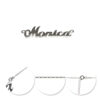 Lănțișor Feminin Monica din Argint 925, Reglabil 40-45 cm