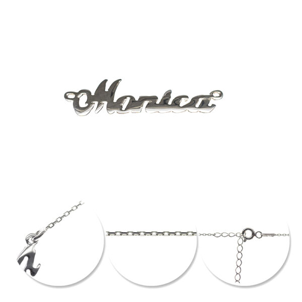 Lănțișor Feminin Monica din Argint 925, Reglabil 40-45 cm