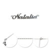 Lănțișor Argint 925 Rodiat – Personalizat Natalia