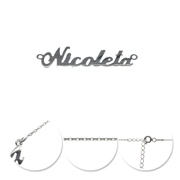 Colier Nicoleta din Argint 925 Rodiat
