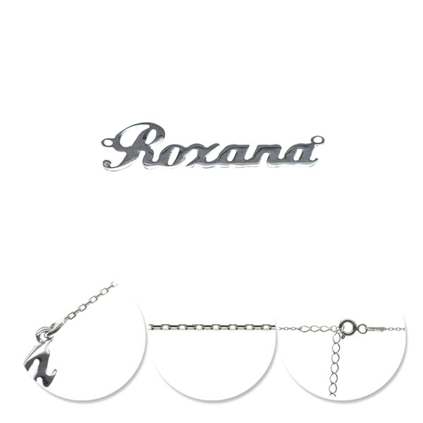 Lănțișor Roxana din Argint 925 Rodiat, Lungime 40-45 cm,