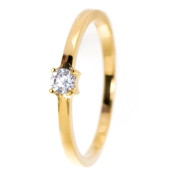 Inel Fin Little Star din Aur 14K 585