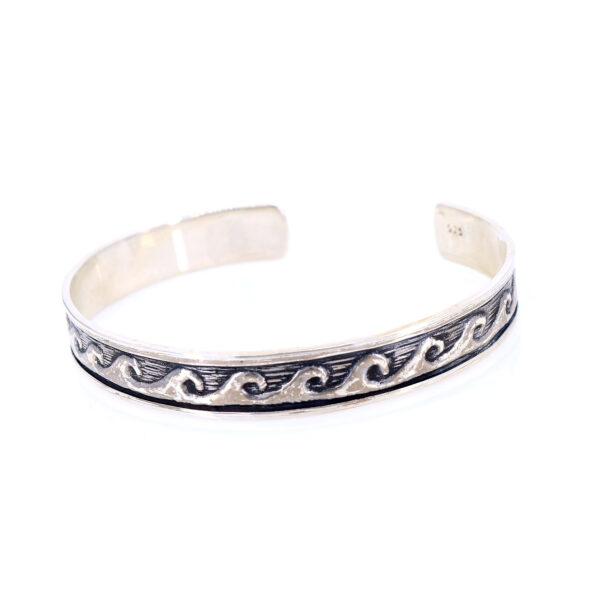 Bratara Bangle, fixa model Valurile Marii din Argint 925