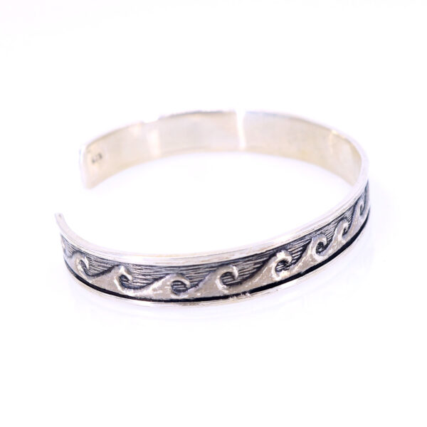 Bratara Bangle, fixa model Valurile Marii din Argint 925 Bratara Bangle, fixa model Valurile Marii din Argint 925
