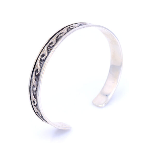 Bratara Bangle, fixa model Valurile Marii din Argint 925 Bratara Bangle, fixa model Valurile Marii din Argint 925