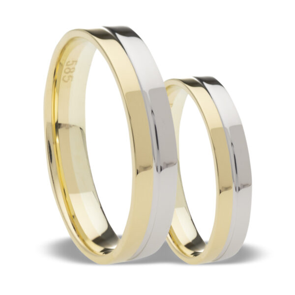 Verigheta din aur 14K 585 Noble Duo Verigheta din aur 14K 585 Noble Duo