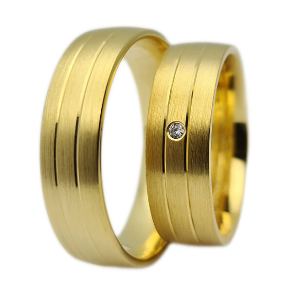 Verigheta din aur 14K 585 – Two Lines Verigheta din aur 14K 585 – Two Lines