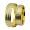 Verigheta din aur 14K 585 – Two Lines Mixt Verigheta din aur 14K 585 – Two Lines Mixt