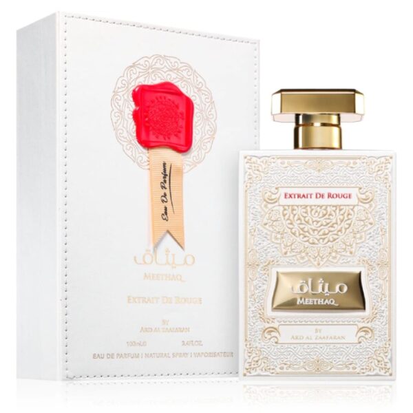 Apa de Parfum Meethaq Extrait de Rouge Ard Al Zaafaran